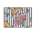 thumbnail image 3 of CADecor Colorful Floral Pattern With Pink Roses Throw Blanket Bed Sofa Blanket 58x80 inches, 3 of 3