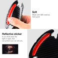 thumbnail image 3 of Car Door Cup Handle Paint Scratch Protector Sticker 3D Carbon Fiber Universal Auto Door Handle Scratch Protection Cover Guard Film Car Door Handle Safety Reflective Strips (Red, 4 Pcs), 3 of 6