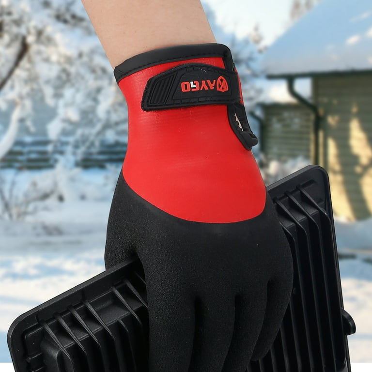 Waterproof Insulated Thermal Work Gloves - KG140W, Full Hand Latex Coated