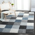 thumbnail image 2 of SAFAVIEH Retro Isidor Geometric Area Rug, Grey/Blue, 5'3" x 7'6", 2 of 8