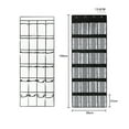 thumbnail image 5 of Yesbay 24-Pocket Over-the-Door Shoe Organizer with 4 Hooks Large Mesh Pockets Foldable Non-woven Fabric Hanging Closet Storage Bag Entryway Bedroom Supplies, 5 of 7