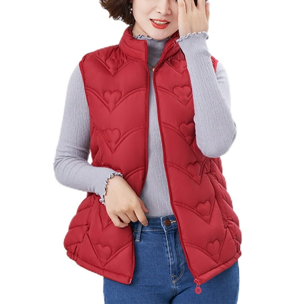 Innerwin manteau zipp femmes gilet travail sans manches coeur
