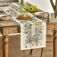 thumbnail image 4 of Sm:)e Bloom Flowers Floral Lavender Table Runner for Spring Summer 13 x 108 Inch, 4 of 5