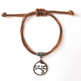 thumbnail image 1 of Culture Character Pattern Bracelet Leather Hide Rope Wristband Brown Jewelry, 1 of 3