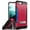 Hot Pink/Black, variant on Case for iPhone SE 2022/2020, Tri-Shield Rugged Cover [with Kickstand + Credit Card Wallet Slot + Wrist Strap] for iPhone SE (2022/2020), iPhone 8, iPhone 7