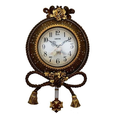 Three Star Import & Export ZP 903 25 x 16 in. Wall Clock with Ropes & Tassels