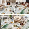 thumbnail image 6 of Summer Botanical Large Area Rugs for Bedroom Living Room, Soft Non Slip Carpet Bedside Rug, White Daisy Botanical Bee Farmhouse Rectangular Floor Cover Kitchen Accent Rug 6'x9' for Dining Room/Office, 6 of 9