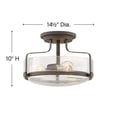 thumbnail image 3 of Hinkley Lighting - Harper - 3 Light Medium Semi-Flush Mount in Transitional, 3 of 13