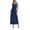 Blue, variant on Women Long Tank Tops Ankle Length Maxi Dress