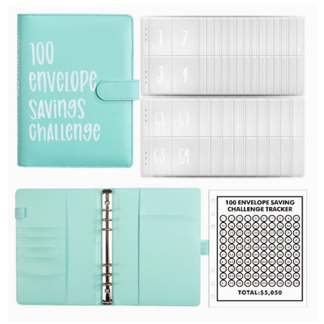 HLONK 101 Envelopes Money Saving Challenge Innovative Engaging Envelope Challenge Binder Simple Easy-to-Follow Savings Challenges Book
