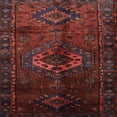 thumbnail image 1 of Ahgly Company Indoor Square Traditional Maroon Red Persian Area Rugs, 7' Square, 1 of 6