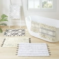thumbnail image 4 of MAYEERTY 20"x32" Bathroom Rug Woven Texture Stripe Non-Slip Bath Mat, Beige, 4 of 8