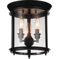 thumbnail image 1 of CWI Lighting 9809C10-3-109 Plafonnier Encastré à 3 Lumières avec Fini Bronze Huilé, 1 of 2