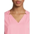 thumbnail image 4 of ClimateRight by Cuddl Duds Women’s and Women's Plus V-Neck Scrub Top with Anti-Bacterial Technology, 4 of 5