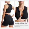 thumbnail image 4 of Seamless Workout Sets for Women Ribbed Sport Bra High Waist Running Shorts Gym 2 Piece Yoga Sets, 4 of 5