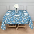 thumbnail image 3 of Blue Cartoon Winged Unicorn Cloud Pattern Square Tablecloth,Waterproof Square Table Cover,Wipeable Spillproof Washable Table Cover for Home Kitchen Party Decor 60"x60"(152x152cm), 3 of 6