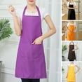 thumbnail image 2 of enjoywould Unisex Apron Long-lasting Work Apron with Pockets Adjustable Straps Cooking Apron for Grill Restaurant Bar Cafes, 2 of 8
