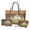Cat Sunflower, variant on ZUXONGSY Owl Print Top Handle Bag with Waterproof Cosmetic Bags Wallet for Women PU Leather Top Handle Satchel Set with Portable Cosmetic Pouch Purse Credit Card Holder Wallet for Work Dating