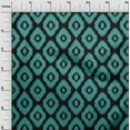 thumbnail image 3 of oneOone Silk Tabby Dark Teal Green Fabric Asian Ikat Quilting Supplies Print Sewing Fabric By The Yard 42 Inch Wide, 3 of 4