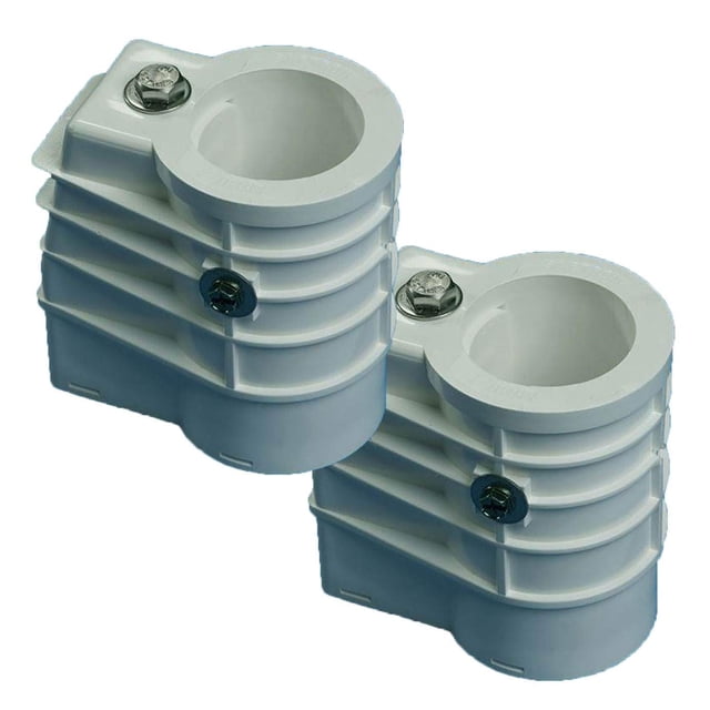 Sockets de Anclaje de Polímero Resistente a Químicos SAFTRON para Escaleras, Paquete de 2