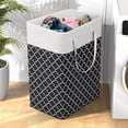 thumbnail image 3 of Brochao 75L Collapsible Laundry Basket Hamper, Large Laundry Hamper with Handles, Foldable Clothes Bag for Bedroom, Bathroom, Toys, Black, 3 of 10