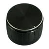 Unique Bargains 24mm x 16mm Plastic Potentiometer Control Volume Rotary Knob Cap Black