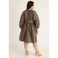 thumbnail image 2 of June & Vie Women's Plus Size Faux Leather Dress, 2 of 3