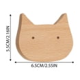thumbnail image 3 of Modern Beechwood Cabinet Handles For Drawers And Doors Natural Pulls Kitchen Bathroom Hardware, 3 of 5