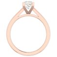 thumbnail image 4 of Diamond Engagement Rings For Women GIA Certified Princess Solitaire Diamond Ring 14K Rose Gold 0.50 Carat (K,I2), 4 of 7
