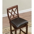 thumbnail image 3 of American Heritage Hadley 26" Leather Swivel Counter Stool in Sable, 3 of 6