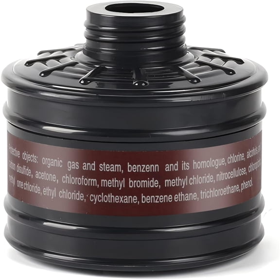 40mm Gas Mask Filters, Single Gas Mask Filter for Gas Mask, 40mm Activated Carbon Filter Against Vapors, Dust, Paint, Spray, Welding