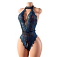 thumbnail image 4 of Levmjia Lingerie Set Lace Teddy Bodysuit One Piece Lingerie For Women Solid Color Soft Sheer Mesh Sleepwear Romantic Valentines Day Gift, 4 of 9