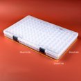 thumbnail image 5 of Caja organizadora de plástico transparente Contenedor de almacenamiento Joyero con ajustable TFixol caja de almacenamiento de uñas, 5 of 5