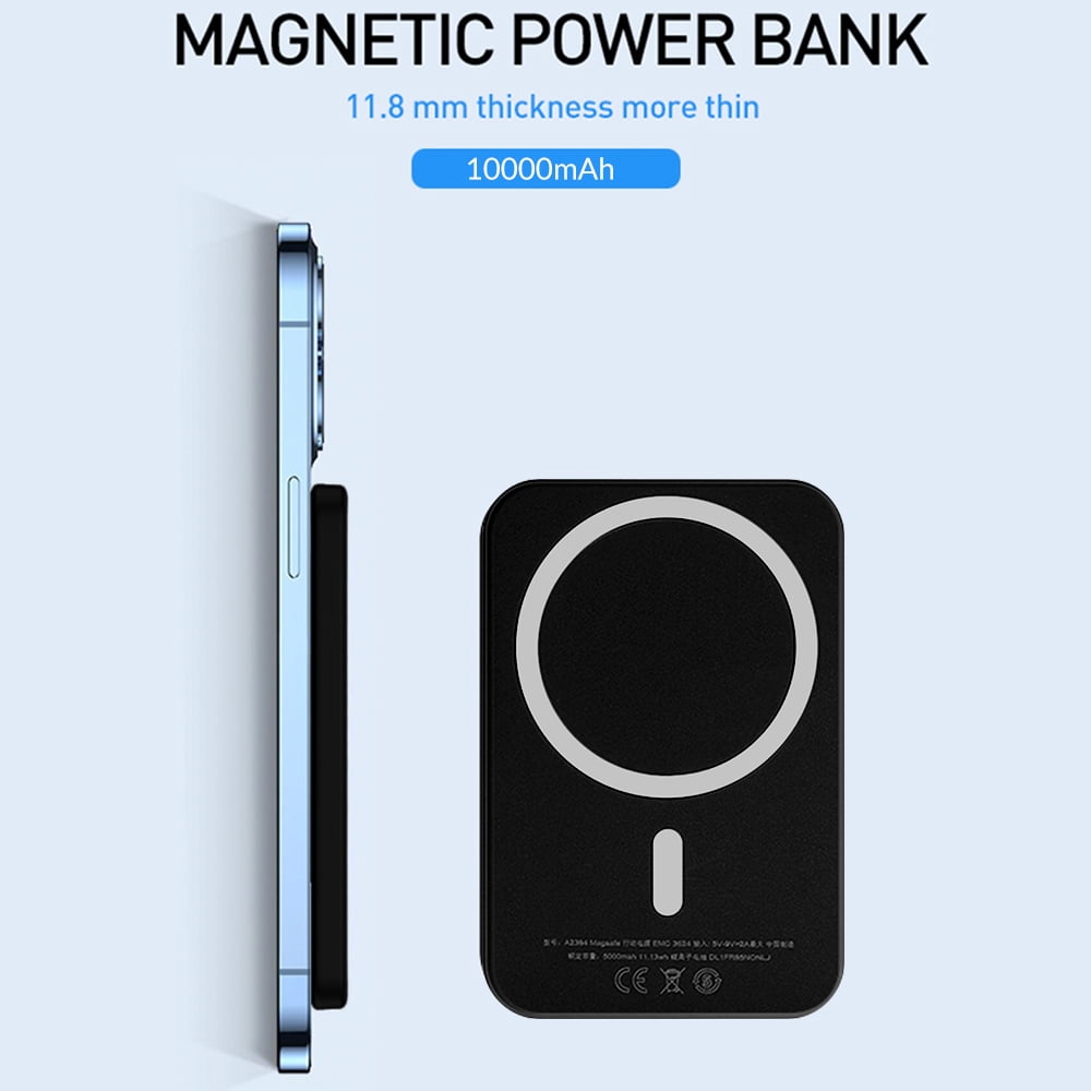 5000mAh Magnetic Wireless Power Bank,Portable 15W Fast Charging Battery Pack Charger Compatible with iPhone 14/13/12 Series