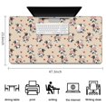 thumbnail image 5 of Long Mouse Pads for Desk,Beige Cow Heart Pattern Desk Mats on Top Of Desks, Desk Mouse Pad Extra Large with 3mm Non-Slip Base and Stitched Edge for Gaming,Office,Work,Home 47.3"x23.6", 5 of 6