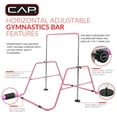 thumbnail image 4 of CAP Adjustable Height Horizontal Gymnastics Bar for Kids, Pink, 4 of 9