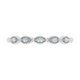 thumbnail image 3 of 0.06 Carat Diamond Twisted Wedding Band Ring in 10K White Gold (Ring Size 9), 3 of 6