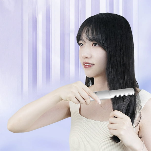 Xihbxyly Plancha de Pelo Usb, Peine Inalámbrico, Rizador de Pelo con 3 Ajustes de Temperatura, Recargable, Ideal para Viajes y Hogar, Regalo Perfecto.