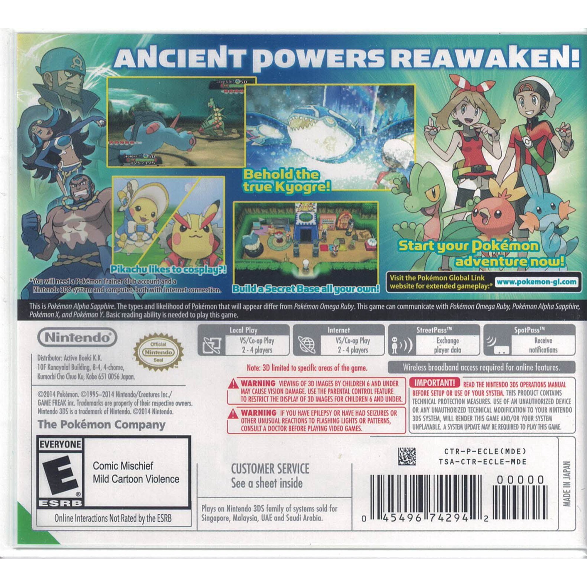 Pokemon Alpha Sapphire [Nintendo 3DS] - Walmart.ca