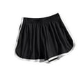 thumbnail image 5 of Womens Shorts Dolphin Hem Elastic Waist Comfy Lounge Homewear Short Pant Workout Summer Hot Shorts (L, Black), 5 of 7