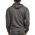 thumbnail image 3 of Men's Lightweight Fleece Pullover Hoodie (M, Charcoal Grey), 3 of 4