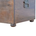 thumbnail image 4 of Coffre de Rangement en Bois Massif et Lin Blanc Artisanal, 4 of 8