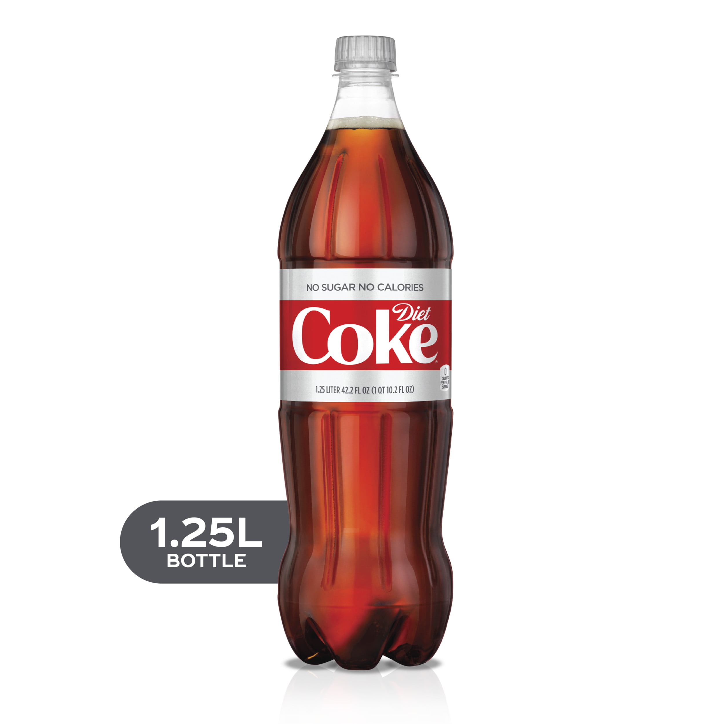 Diet Coke Soda Soft Drink, 1.25 Liters - Walmart.com ...