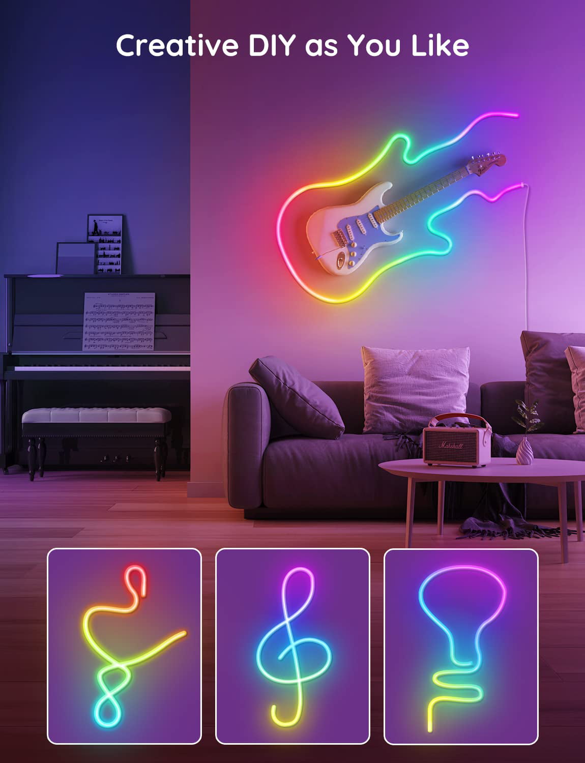 Custom Neon Signs, DIY RGBIC Neon Rope Light Kits - Dekala LightFlow™ –  Dekala Store