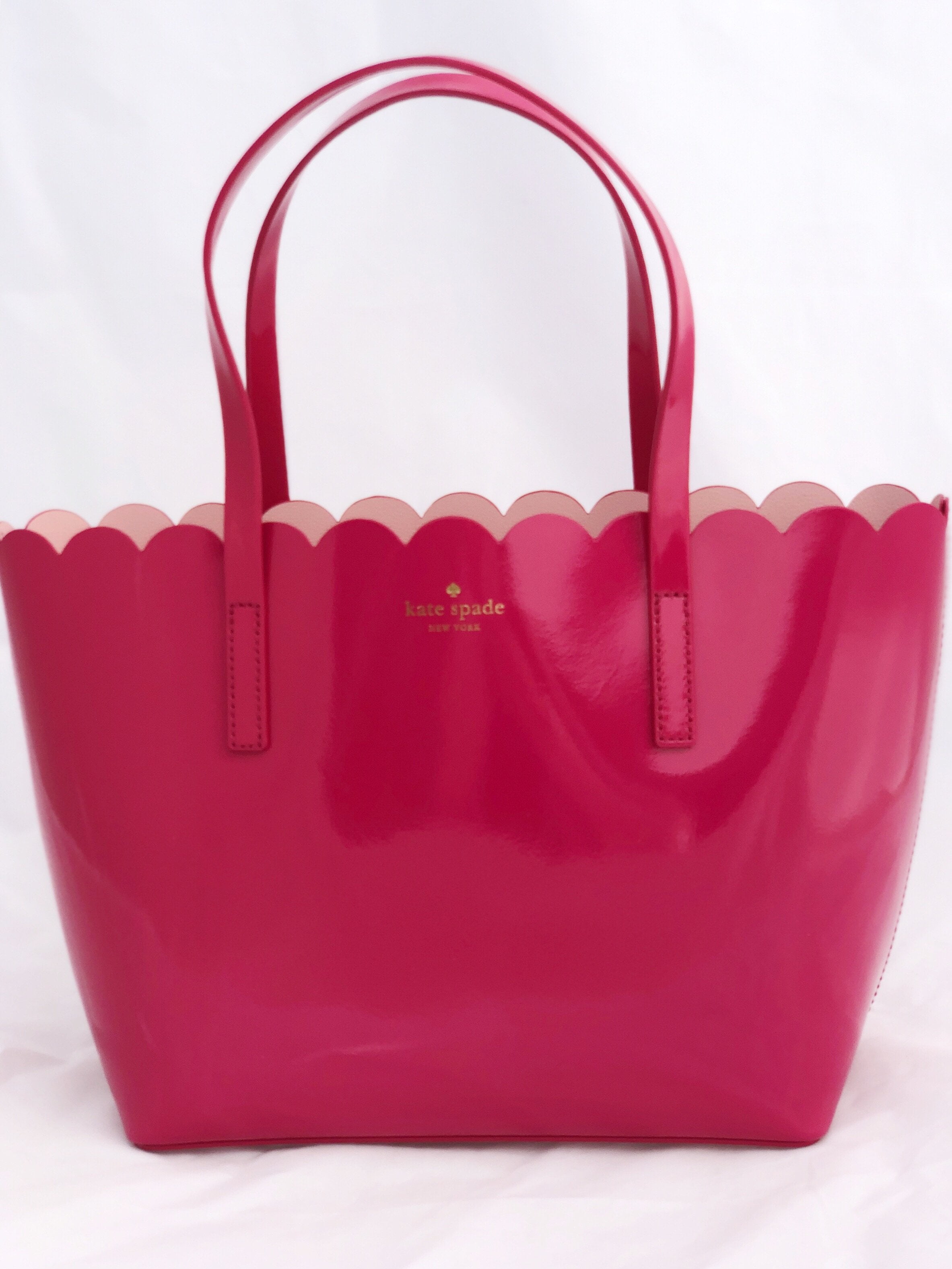 kate spade pink scallop tote