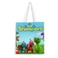 thumbnail image 1 of Lil Stompers Bolso de tela con estampado de lienzo para mujer, bolsa de compras reutilizable y estética, con cremallera interior, regalo para mujer,40*45cm., 1 of 6