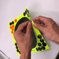 thumbnail image 2 of Objetivos de Tiro Adhesivo Reactivo CHAO 50x Papel de Salpicaduras Amarillo Fluorescente 203x203mm, 2 of 5