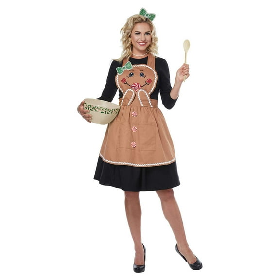 Adult's Gingerbread Woman Costume Apron
