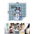 thumbnail image 4 of Christmas Cloth Napkins Set of 4 Reusable Dinner Napkins, Winter Snowman Cardinal Poinsettia Plaid Cocktail Napkin Washable Table Napkins for Wedding/Holiday Party/Baby Shower 20"x20", 4 of 7