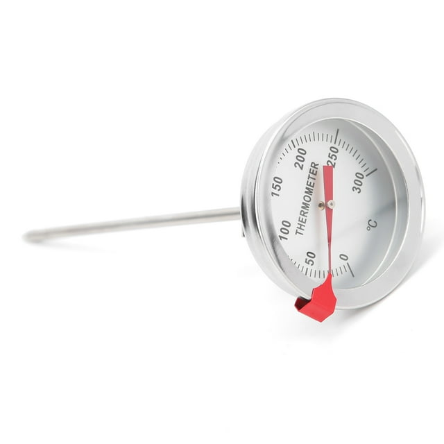 Stainless Steel Deep Fry , Large Dial, Accurate Measurement, 50 degrees Celsius to 300 degrees Celsius Range, Boiling or Freezing, Mechanical Induction for Oil Pan,